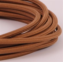 Dark copper textile cable